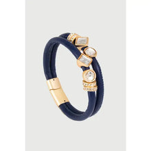 Load image into Gallery viewer, SAACHI - Bling Charm Leather Bracelet
