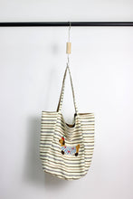 Load image into Gallery viewer, ESLEY - Reversible Plaid Tote Bag with Dog Embroidery