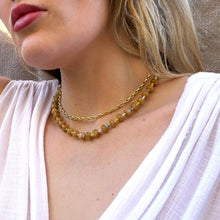 Load image into Gallery viewer, The Silver Wren - Saddle Stone Candy Necklace
