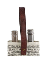 Load image into Gallery viewer, Mona B. - Wine Snob Up-Cycled Canvas Double Wine Bag M-5119