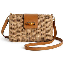 Load image into Gallery viewer, Merveille - Woven Straw Crossbody Bag