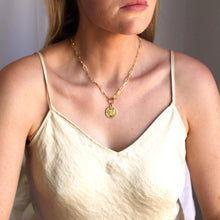 Load image into Gallery viewer, The Silver Wren - Gold Coin Toggle Necklace