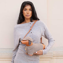 Load image into Gallery viewer, Melie Bianco - Dog Houndstooth Vegan Leather Crossbody Bag Pre-Order 10/15