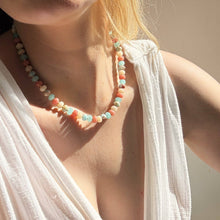 Load image into Gallery viewer, The Silver Wren - Desert Morning Stone Candy Necklace, Pastel Layering