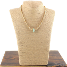 Load image into Gallery viewer, Pretty P Stone Ring Necklace