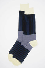 Load image into Gallery viewer, Peper Harow Socks - Oxford Stripe Premium Men's Cotton Socks