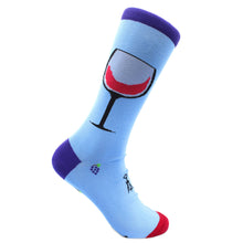 Load image into Gallery viewer, "Wine-Oh!" - Wine Themed Men's Pima Socks