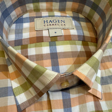 Load image into Gallery viewer, Hagen Shirt Multi Check in Peach Lime and Blue