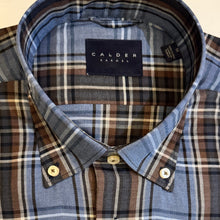 Load image into Gallery viewer, Calder Shirt Luxe Melange Multi Color Twill Plaid Denim