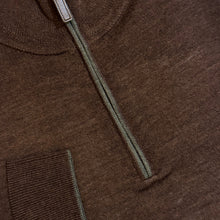 Load image into Gallery viewer, Hagen 1/4 Zip Merino Wool Sweater Espresso