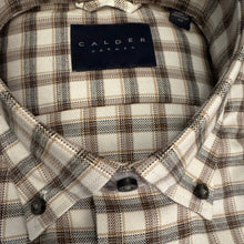Load image into Gallery viewer, Calder Shirt Luxe Oxford Brown and Tan Check