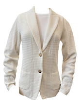 Load image into Gallery viewer, Hubert Gasser Cardigan Blazer Ivory