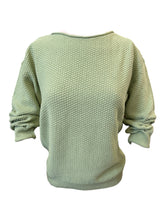 Load image into Gallery viewer, Hubert Gasser Cotton Boatneck Pullover Apple Green