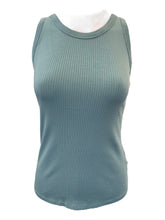Load image into Gallery viewer, 0039 Italy Ella Ribbed Jersey Tank Lt. Blue