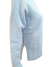 Load image into Gallery viewer, Anne Claire Split Turtleneck Wool/Cashmere Sweater - Sky