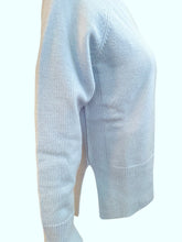 Load image into Gallery viewer, Anne Claire Split Turtleneck Wool/Cashmere Sweater - Sky