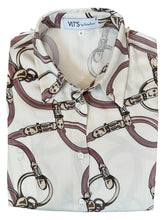 Load image into Gallery viewer, VLTS Viscose Blouse Equestrian Print Rosa
