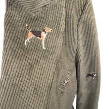 Load image into Gallery viewer, Vilagallo Jacket Heather Sage Green Corduroy w/Embroidery