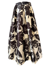 Load image into Gallery viewer, Lunatica Milano Black and White Floral Taffeta Skirt