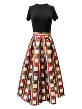 Load image into Gallery viewer, Lunatica Milano Chain Print Taffeta Skirt