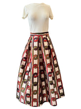 Load image into Gallery viewer, Lunatica Milano Chain Print Taffeta Skirt