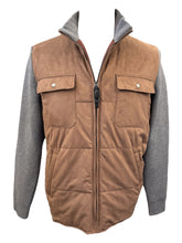 Load image into Gallery viewer, Digel Dundee Hybrid Knit Jacket in Russet/Gray