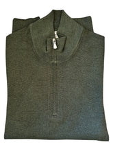 Load image into Gallery viewer, Gran Sasso 1/4 Zip Classic Merino Wool Sweater Dark Olive