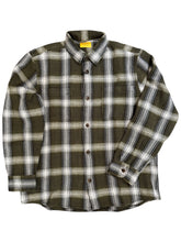 Load image into Gallery viewer, Original Madras Round Tail Overshirt 111 Navy Olive Plaid