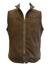 Load image into Gallery viewer, Waterville Ader Goat Suede Zip Front Vest - Loden