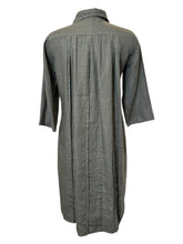 Load image into Gallery viewer, Rosso 35 Linen Garment Dyed Midi Shirt Dress Dark Olive