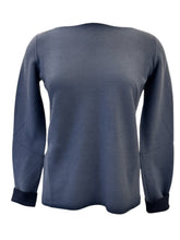 Load image into Gallery viewer, Arovescio Garment Dyed Cotton Sweater Deep Blue