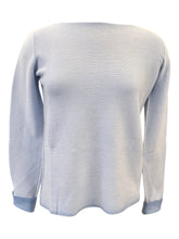 Load image into Gallery viewer, Arovescio Garment Dyed Cotton Sweater Light Blue