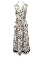 Load image into Gallery viewer, Purotatto Long Sleeveless Dress - Black/Ivory