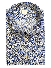 Load image into Gallery viewer, GMF SS Cotton Poplin Shirt Blue Floral Print