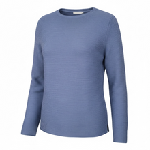 Load image into Gallery viewer, Gran Sasso Women Ribbed Pullover Sweater - Denim Blue