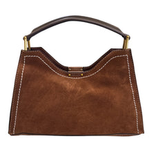 Load image into Gallery viewer, Gianni Chiarini Suede Handbag with Leather Handle