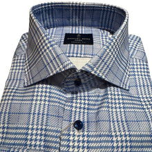 Load image into Gallery viewer, Emanuel Berg Oversized Check Yoga Cotton Twill Blue