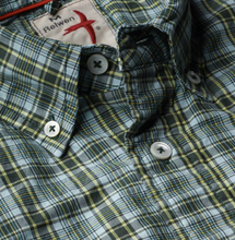 Load image into Gallery viewer, Relwen Shirt Broadcloth Madras Green/Blue