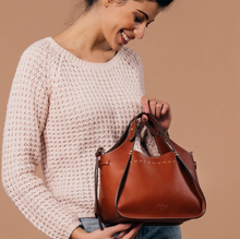 Load image into Gallery viewer, Boldrini Noa Top Handle Crossbody w/Stiching