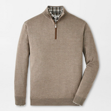 Load image into Gallery viewer, PETER MILLAR 1/4 ZIP AUTUMN CREST SWEATER - CREAM