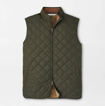 Load image into Gallery viewer, PETER MILLAR ESSEX QUILTED VEST DK OLIVE