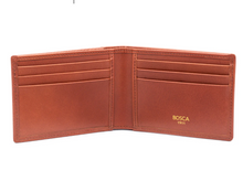 Load image into Gallery viewer, Bosca Saffiano Small Bifold Wallet RFID