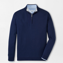 Load image into Gallery viewer, PETER MILLAR Coolspun Cotton 1/4 Zip Sweater Navy