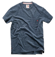 Load image into Gallery viewer, Relwen Ringspun Pocket Tee Navy