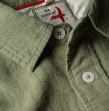 Load image into Gallery viewer, Relwen Linen Work Shirt Olive