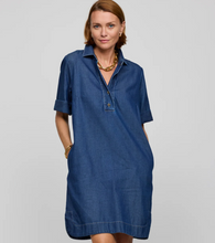 Load image into Gallery viewer, Hinson Wu Short Sleeve Aileen Dark Wash Denim Dress