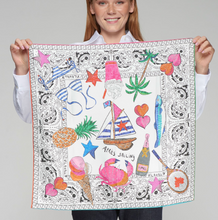 Load image into Gallery viewer, Vilagallo Silk Scarf Bandana Summer