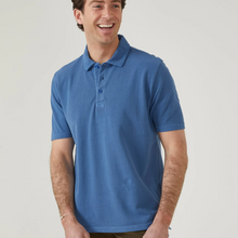 Load image into Gallery viewer, Alan Paine Weymouth SS Washed Pique Polo Regata Blue