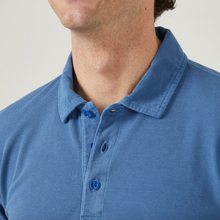 Load image into Gallery viewer, Alan Paine Weymouth SS Washed Pique Polo Regata Blue