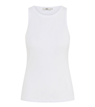 Load image into Gallery viewer, 0039 Italy Ella Ribbed Jersey Tank White